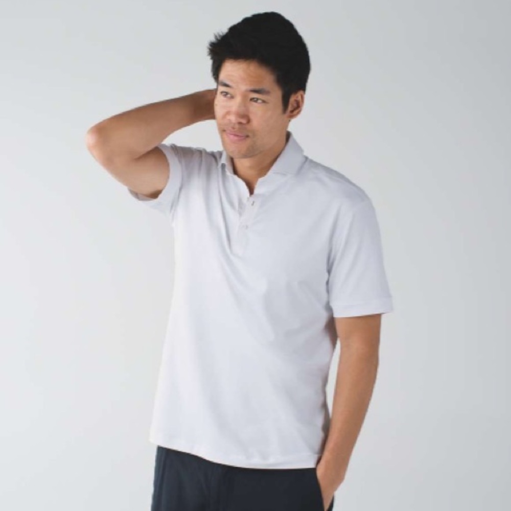 Lululemon Men’s White Propel Polo Large